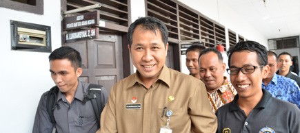 Syahrasaddin saat diperiksa di Kejati Jambi beberapa waktu lalu